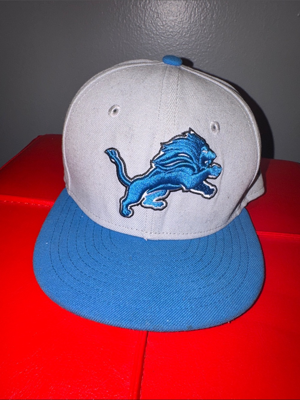 NFL Gray and Blue Lion Logo Kids Snapback Hat